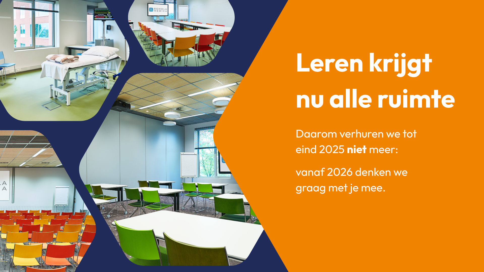 Leren krijgt nu alle ruimte